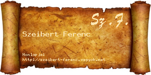 Szeibert Ferenc névjegykártya